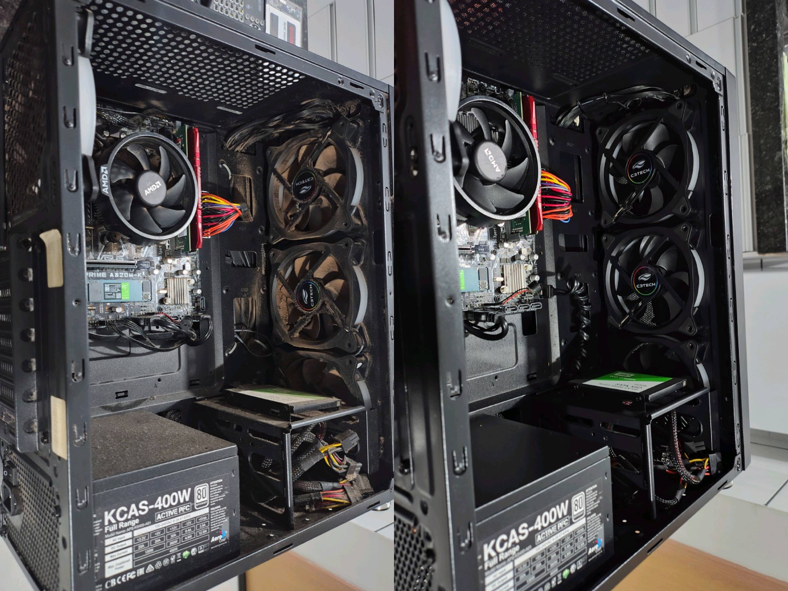 Limpeza e manutenção - antes e depois